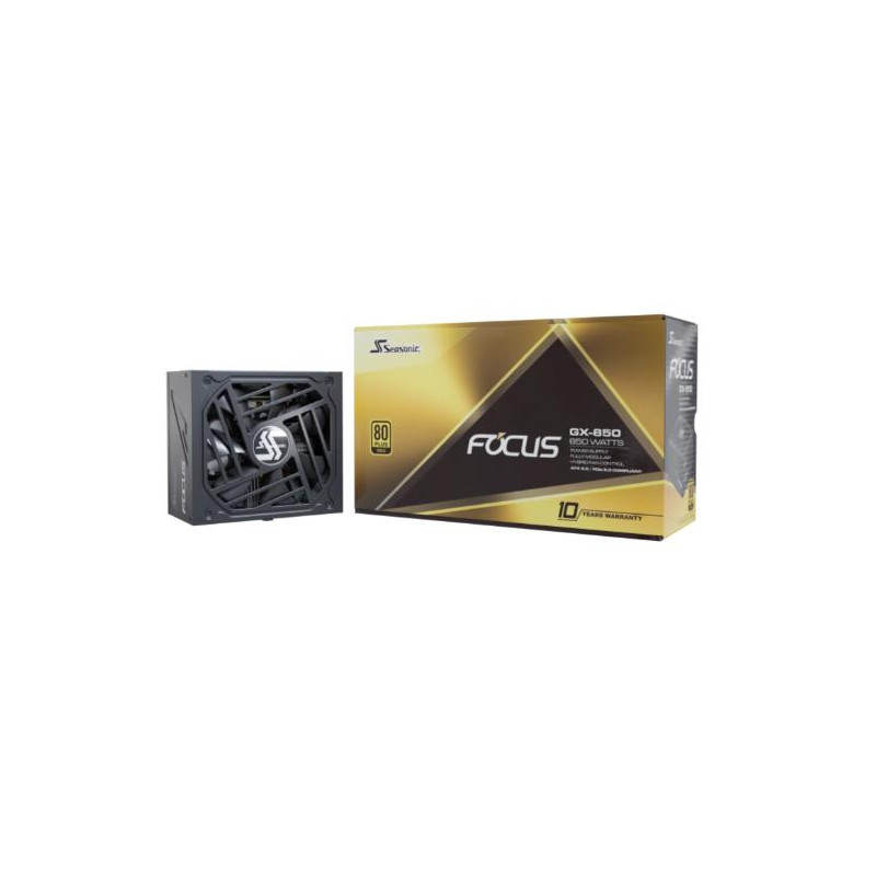 Power Supply, SEASONIC, FOCUS GX ATX 3.0, 850 Watts, Efficiency 80 PLUS GOLD, MTBF 100000 hours, FOCUS-GX-850-V4