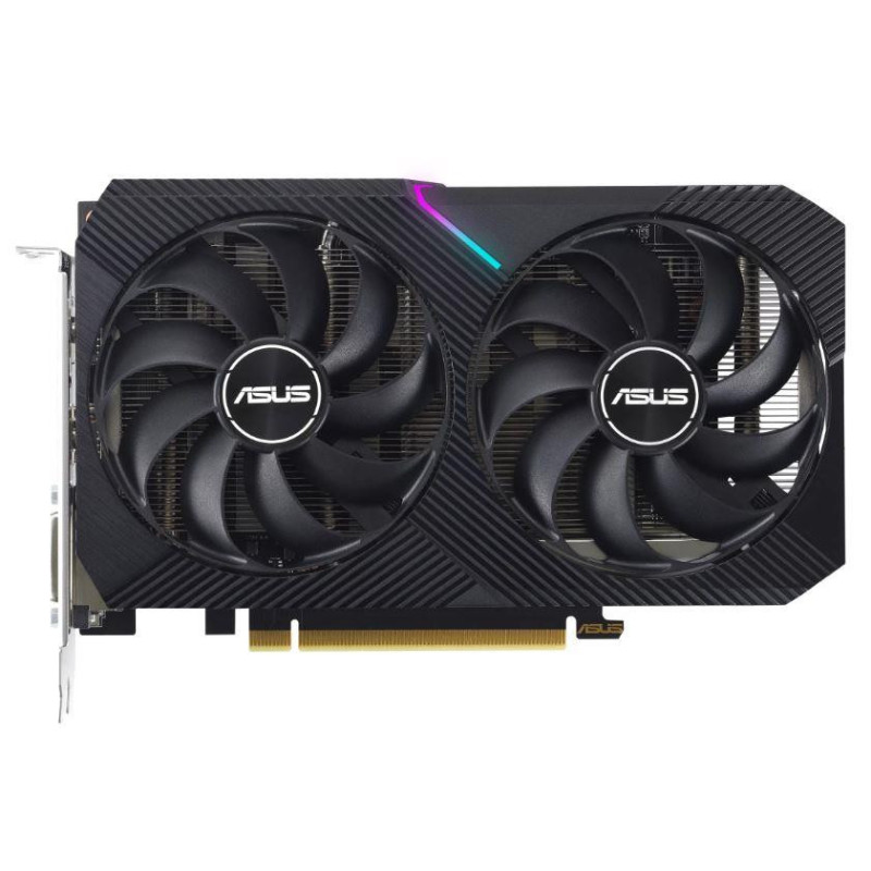 Vaizdo plokštė, ASUS, NVIDIA GeForce RTX 3050, 8 GB, GDDR6, 128 bitų, PCIE 4.0 16x, dviejų lizdų ventiliatorius, 1xDVI-D