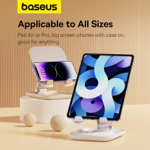 Baseus BS-HP009 Seashell Series foldable tablet stand - white