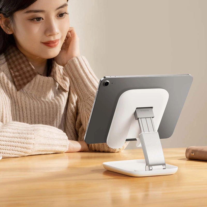 Baseus BS-HP009 Seashell Series foldable tablet stand - white