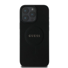 Guess Saffiano Classic Logo MagSafe iPhone 16 Pro Case - Black