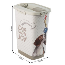 Food Container - Rotho Cody 25l Sand Color