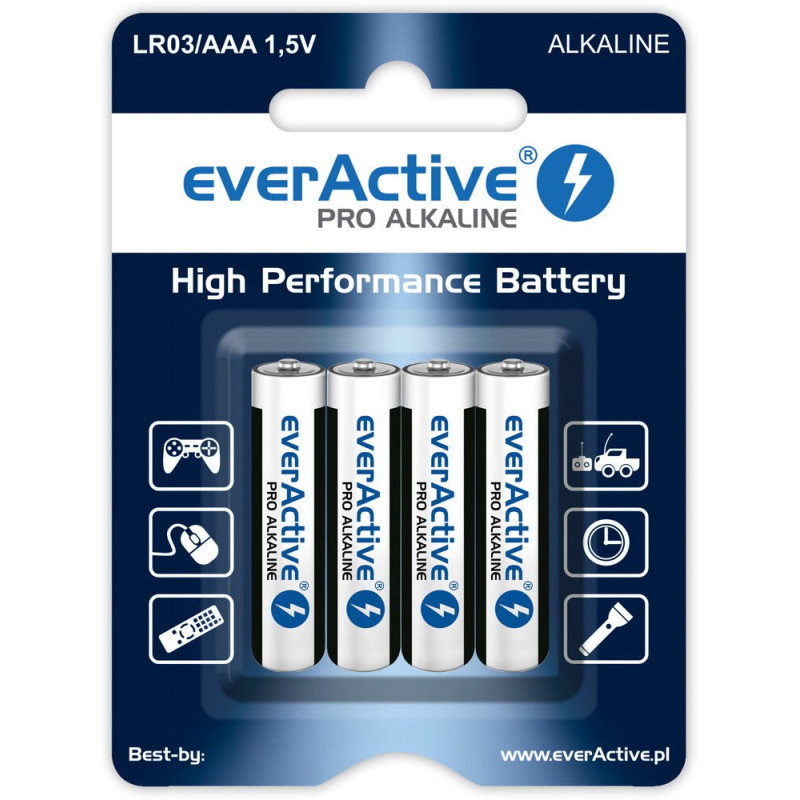 Batteries - EverActive Pro Alkaline LR6 AA 4 pcs.