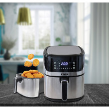 Hot Air Fryer - NOVEEN AF550 6.5 l 1600 W Black/ Silver