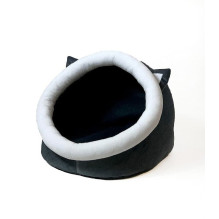 Cat Bed - GO GIFT Graphite-White Colors 40x45x34 cm