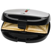 Sandwich Pan - Clatronic ST/ WA 3670 - 800 W - Black, Stainless Steel