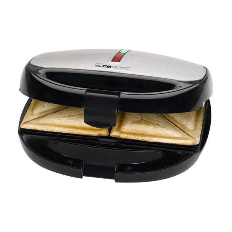 Sandwich Pan - Clatronic ST/ WA 3670 - 800 W - Black, Stainless Steel