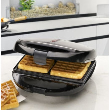 Sandwich Pan - Clatronic ST/ WA 3670 - 800 W - Black, Stainless Steel