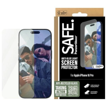 SAFE by PanzerGlass Ekrano apsauga Anti-mėlynas Šviesiai grūdintas stiklas skirtas iPhone 16 Pro - skaidrus