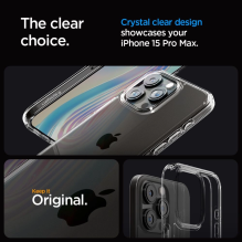 Spigen Ultra Hybrid Case for iPhone 15 Pro Max - Clear