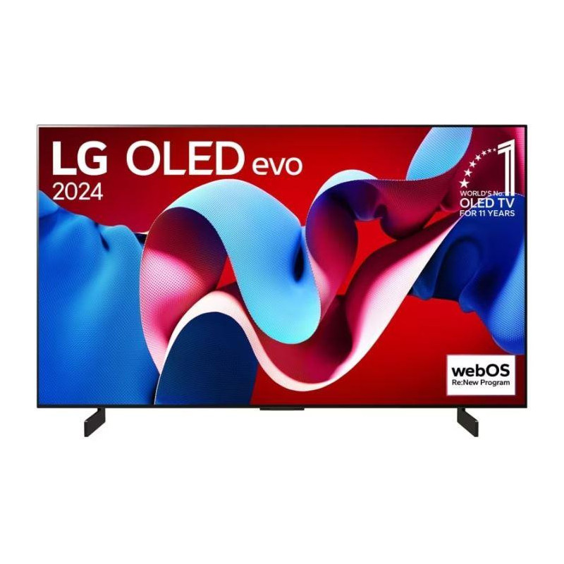 TV Set, LG, 42&quot;, OLED / 4K / Smart, 3840x2160, Wireless LAN, Bluetooth, webOS, Black, OLED42C41LA