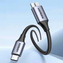 USB C / micro USB-B 3.0 cable Ugreen US565 5Gb / s 3A 1m - gray