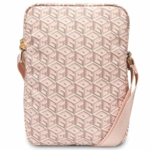 Guess Bag GUTB10HGCFSEP 10&quot; pink / pink GCube Stripe Tablet Bag