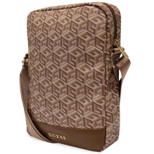 Guess Bag GUTB10HGCFSEW 10&quot; brown / brown GCube Stripe Tablet Bag