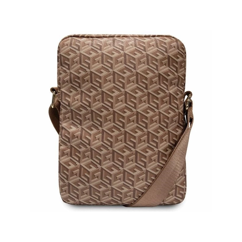 Guess Bag GUTB10HGCFSEW 10&quot; brown / brown GCube Stripe Tablet Bag