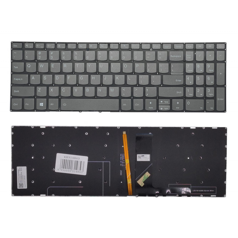 Keyboard LENOVO IdeaPad 520-15ikb, red backlit, US