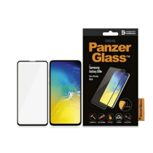 PanzerGlass E2E Super+ grūdintas stiklas, skirtas Samsung Galaxy S10e - su juodu rėmeliu