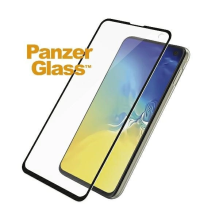 PanzerGlass E2E Super+ grūdintas stiklas, skirtas Samsung Galaxy S10e - su juodu rėmeliu