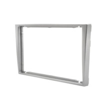 Radio frame 2 din Opel Astra, Corsa, Meriva, Omega, Vectra, Renault Trafic, Suzuki Wagon 2000 - 2006 glossy silver