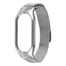 Tactical Xiaomi Loop Magnetic Steel Band Mi Band 7 Silver