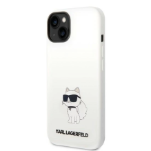 Karl Lagerfeld KLHMP14SSNCHBCH iPhone 14 6.1&quot; hardcase white / white Silicone Choupette MagSafe