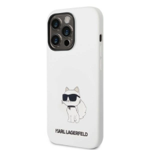 Karl Lagerfeld KLHMP14XSNCHBCH iPhone 14 Pro Max 6.7&quot; hardcase white / white Silicone Choupette MagSafe