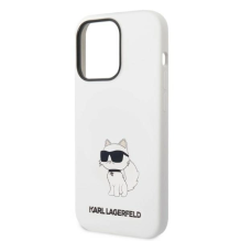 Karl Lagerfeld KLHMP14XSNCHBCH iPhone 14 Pro Max 6.7&quot; hardcase white / white Silicone Choupette MagSafe