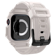 „Spigen Rugged Armor Pro“ dirželis, skirtas „Apple Watch 10“ (46 mm) – smėlio spalvos