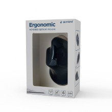 MOUSE USB OPTICAL WRL BLACK / ERGONOMIC MUSW-ERGO-03 GEMBIRD