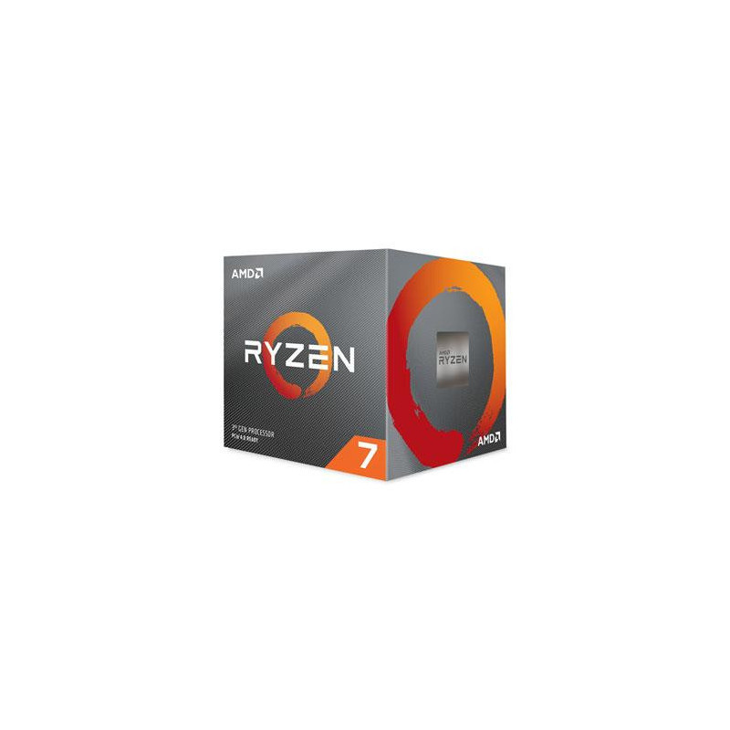 CPU, AMD, Ryzen 7, 3700X, 3600 MHz, 8 branduoliai, 32 MB, SAM4 lizdas, 65 vatai, BOX, 100-100000071BOX