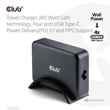 MOBILE CHARGER 4PORT / GAN 240W CAC-1918 CLUB3D