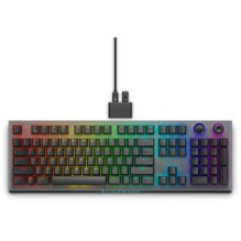 Dell Alienware Tri-Mode AW920K Wireless Gaming Keyboard, RGB LED light, US, Wireless, Dark Side of the Moon, Bluetooth, 