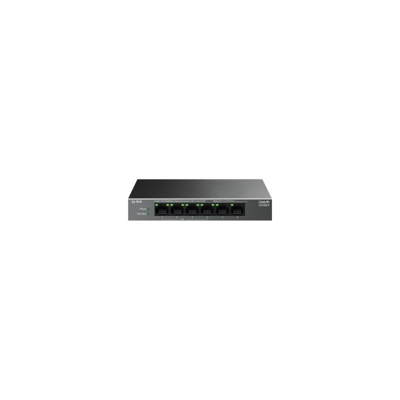 TP-Link LS106LP 6-Port 10 / 100 Mbps Desktop Switch with 4-Port PoE