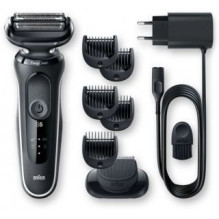 Braun Shaver 51-W1500s Operating time (max) 50 min, Wet&amp;Dry, Black / White