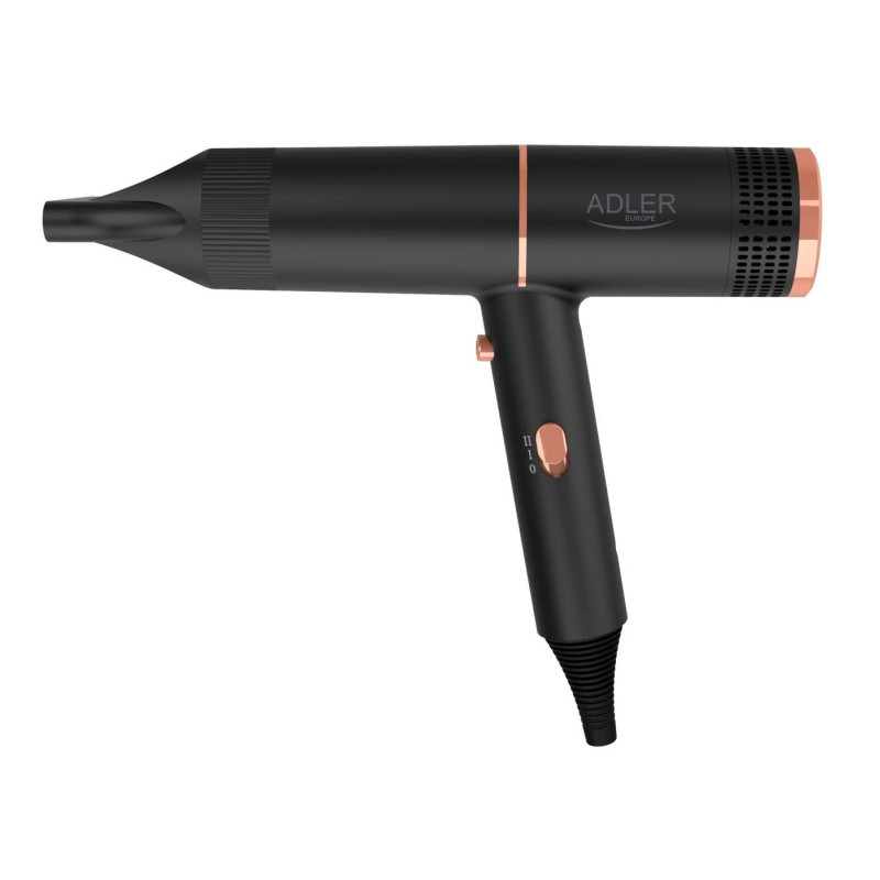 Adler Hair Dryer , AD 2278 , 1400 W , Number of temperature settings 2 , Ionic function , Black