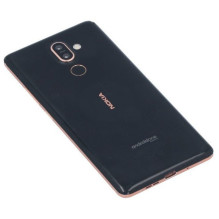 Back cover Nokia 7 Plus Black / Copper original (used Grade B)