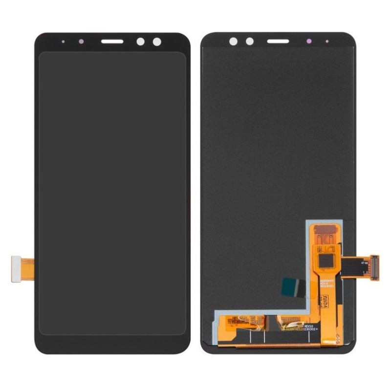 LCD screen Samsung A530 A8 (2018) with touch screen Black OLED (real size)