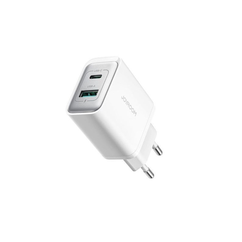 Charger JOYROOM (TCF15) (1xUSB-C 1xUSB 3A 30W) white