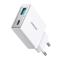 Charger JOYROOM Super Slim (TCF14) (1xUSB-C 1xUSB 3A 20W) white