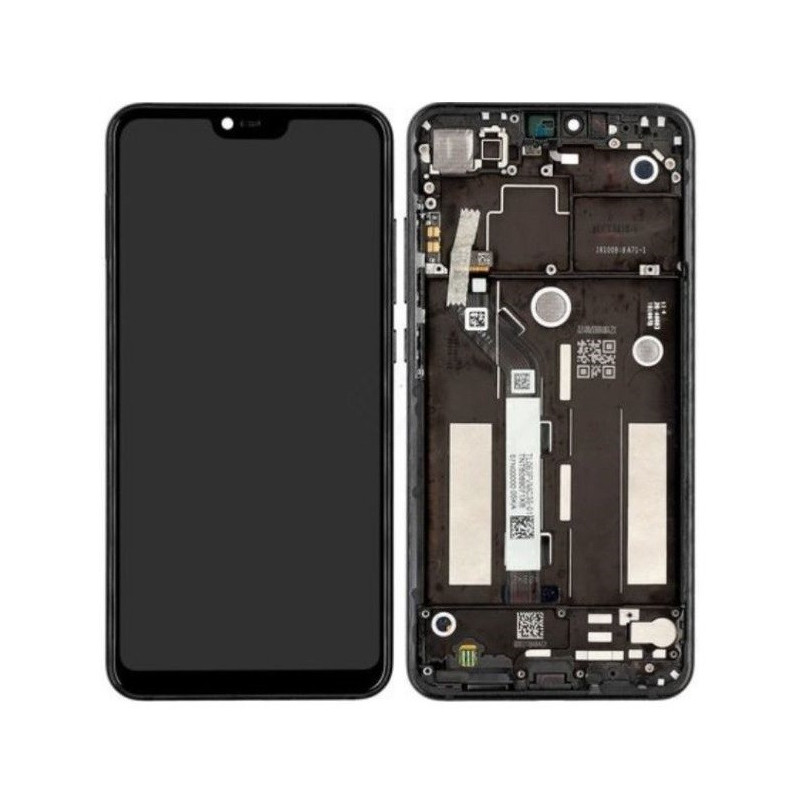 LCD screen Xiaomi Mi 8 Lite with touch screen with frame Grey original (service pack)