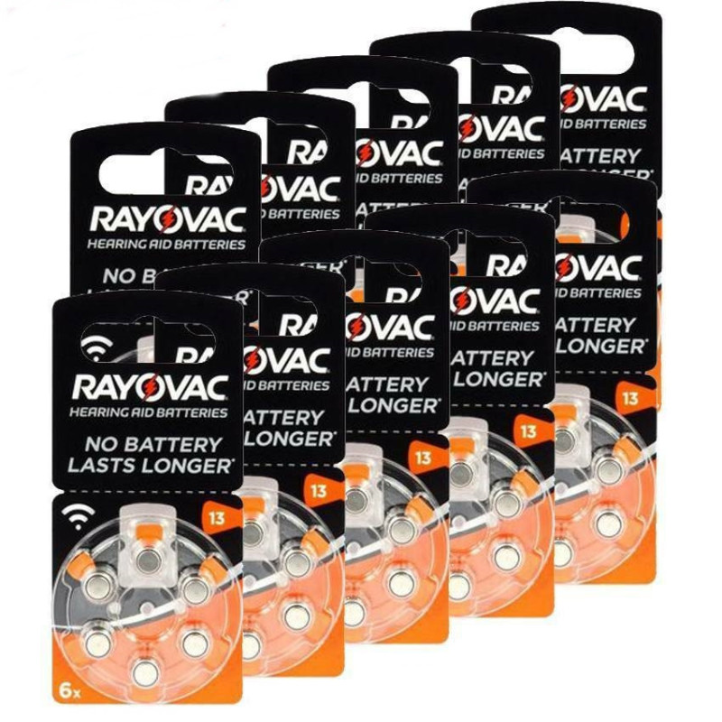 Rayovac Acoustic Special 13 batteries for hearing aids 60 pcs.