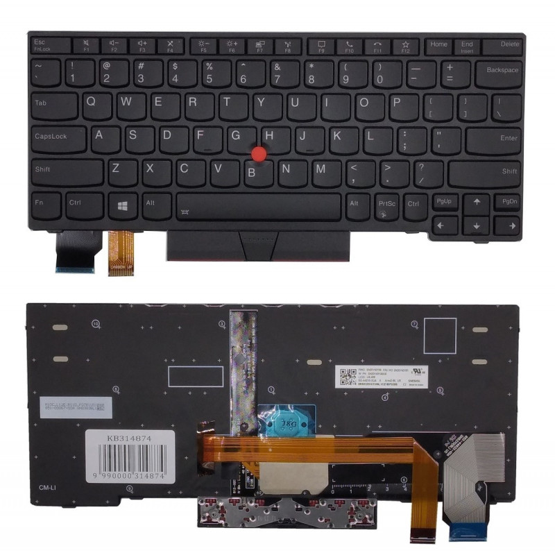 Keyboard LENOVO Thinkpad X13, with Trackpoint, with Backlight, US