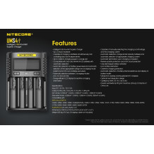 Nitecore UMS4 Intelligent USB Superb Baterijų įkroviklis