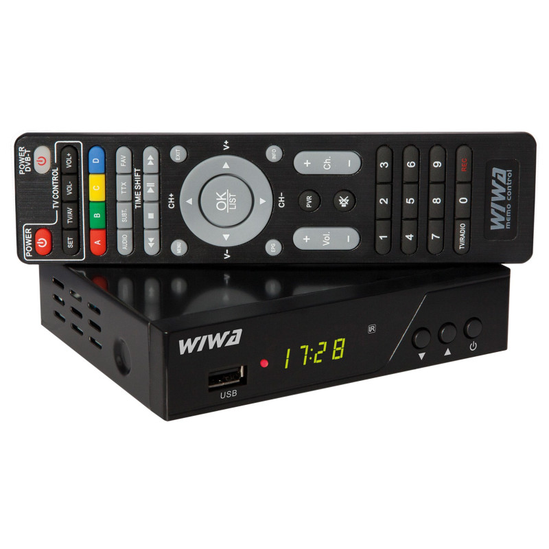 TV Priedėlis - WIWA Tuner DVB-T/ T2 H.265 Pro Juodas