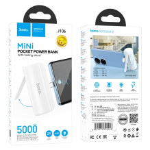 Išorinė baterija Power Bank Hoco J106 Type-C 5000mAh balta