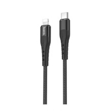 USB kabelis Hoco U64 PD Type-C į Lightning juodas