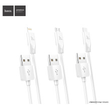 USB kabelis Hoco X1 Lightning 1.0m baltas