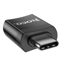 Adapter Hoco UA17 Type-C to USB-A black