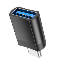 Adapter Hoco UA17 Type-C to USB-A black