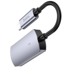 Adapteris Hoco UA20 Type-C to HDMI pilkas